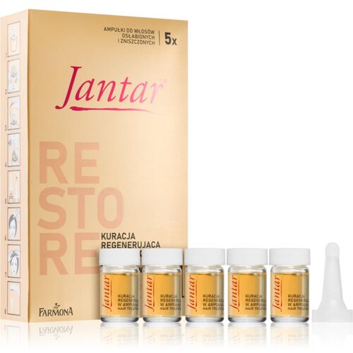 Farmona Jantar Amber Essence njega za o&amp;scaron;tećenu kosu 5x5 ml Slike