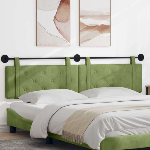  Držeće uzglavlje Zidne Svijetlo zelena 210 x 55 x 5 cm Baršun - Svijetlo zelena 200 cm bez LED Cene