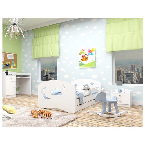 Happy_babies Dečiji krevet Sky Design 160x80cm, Beli Slike