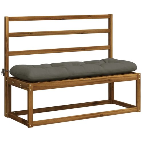  Jastučići za klupe VIANEN 2 kom. 100% poliester Siva - Siva 110 x 40 x 12 cm Slike