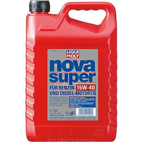 LIQUI-MOLY motorno olje Nova Super 15W40, 5L, 1426