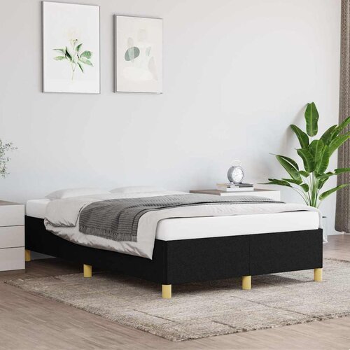 Furnova Posteljni okvir brez vzmetnice črn 120x190 cm blago, (21936766) Slike