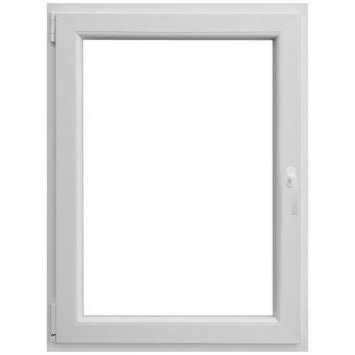 PVC prozor s kvakom (Š x V: 60 x 80 cm, DIN lijevo, Bijele boje)