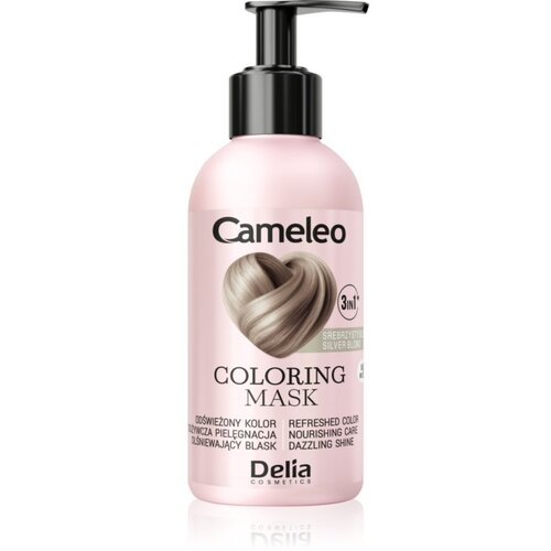 Delia Cosmetics Cameleo Coloring mask barvna maska za lase odtenek Silver Blond 120 ml Slike