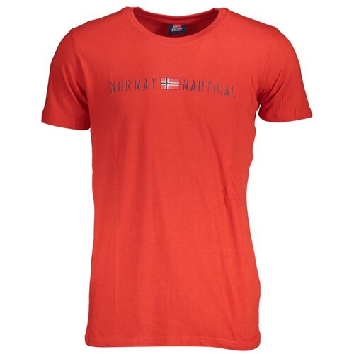 SCUOLA NAUTICA ITALIANA NORWAY 1963 MEN'S SHORT SLEEVE T-SHIRT RED Cene