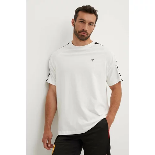 Hummel Kratka majica Archive moška, bež barva, 225258