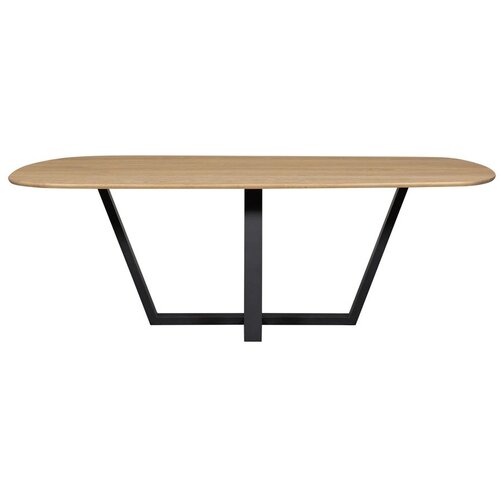 WOOOD Jedilna miza s hrastovo mizno plo&amp;scaron;čo 100x220 cm Tablo &amp;ndash; Slike