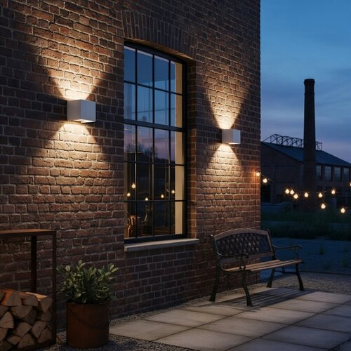 Ideal Lux - LED spolja&amp;scaron;nje zidno svetlo ATOM LED/12W/230V IP54 belo Slike