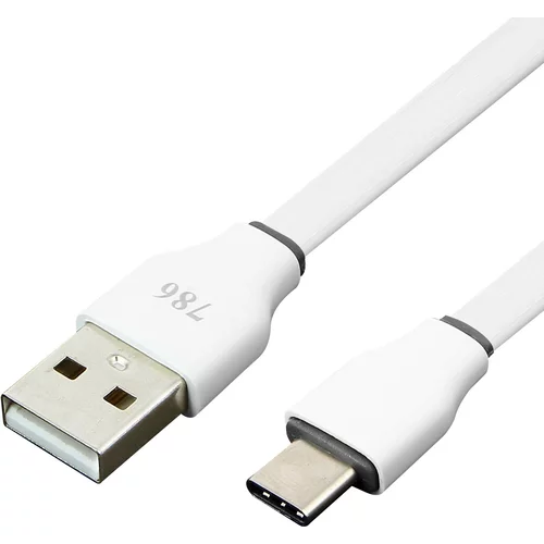 AVIZAR USB na USB Type C 3m kabel za polnjenje in hitro sinhronizacijo - bel, (20530625)