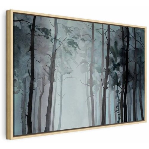  Slika - Hazy Forest (1 Part) Wide 120x80 U prirodnom drvenom okviru Cene