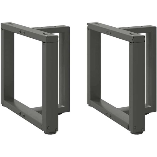  Noge za klubsko mizico v obliki črke T 2 kosa antracit 50x25x(42-43) cm jeklo, (22123945) Cene