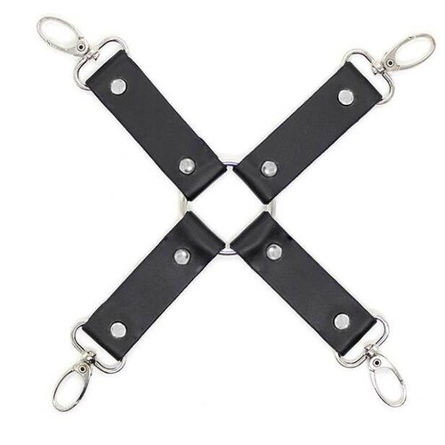 Adam i Eva Lisice za ruke i noge Cross buckle C81029-1, Crne Slike