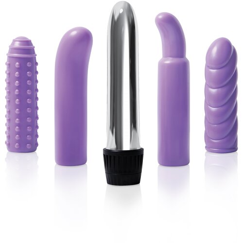 Evolved Multi-Sleeve Vibrator Kit Black Slike