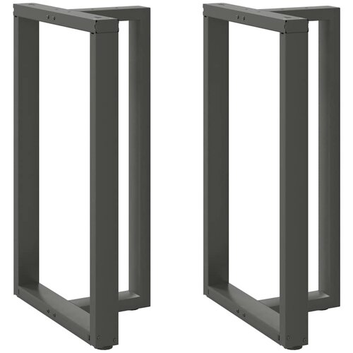vidaXL Noge barske mize T-oblike 2 kosa antracit 60x35x(100-101) cm Cene