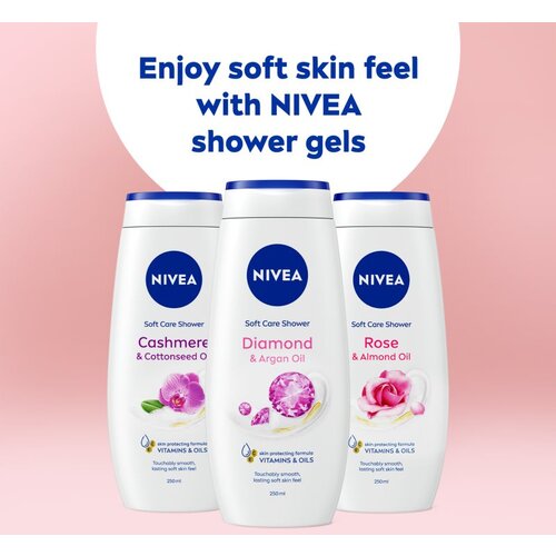 Nivea diamond &amp;amp;amp; argan oil kremasti gel za tu&amp;scaron;iranje 250 ml Slike