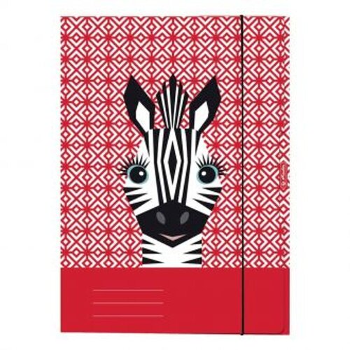 Herlitz Fascikl pre&amp;scaron;pan klapna s gumicom, A4, Zebra, Slike