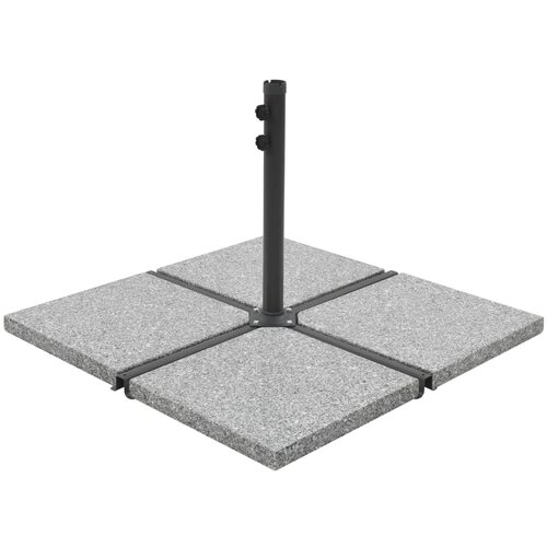 vidaXL Utezi za suncobran 4 kom sivi granitni kvadratni 100 kg Cijene