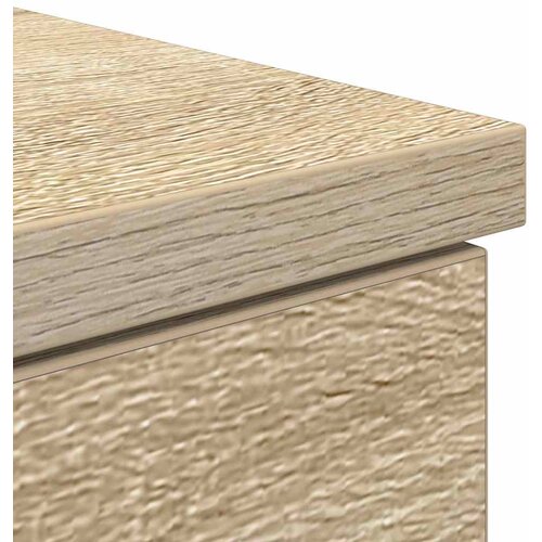  Stol s ladicama sonoma hrast 140 x 49 x 76 cm Konstruirano drvo Slike