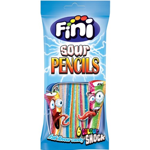 Fini gumene bombone sour pencils 90g Slike