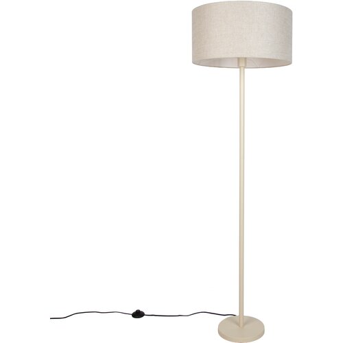 QAZQA Japandi vloerlamp beige met kap lichtbruin 50cm - Simplo Slike