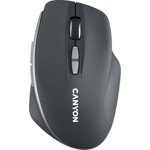 Canyon MW-21, 2.4 GHz Wireless mouse,with 7 buttons, DPI 800/1200/1600, Battery:AAA*2pcs,Dark gray72*117*41mm 0.075kg Cene