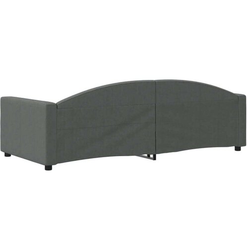 VidaXL Dnevni krevet tamnosivi 90 x 200 cm od tkanine Slike