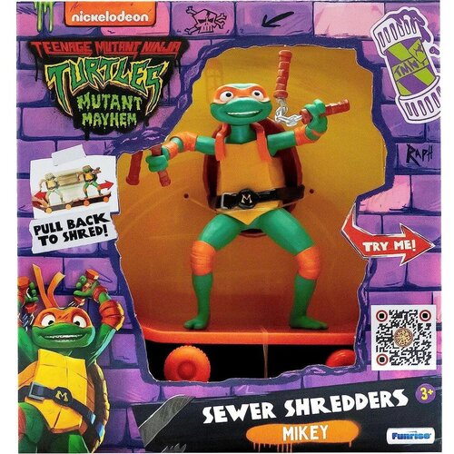 Teenage Mutant Ninja Turtles rolka 11 cm Sewer Shredders TMNT 4 sort Slike
