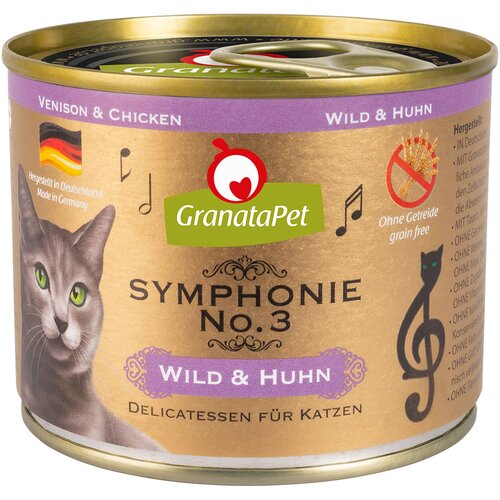  Varčno pakiranje GranataPet Symphonie 12 x 200 g - Divjačina & pi&scaron;čanec Cijene