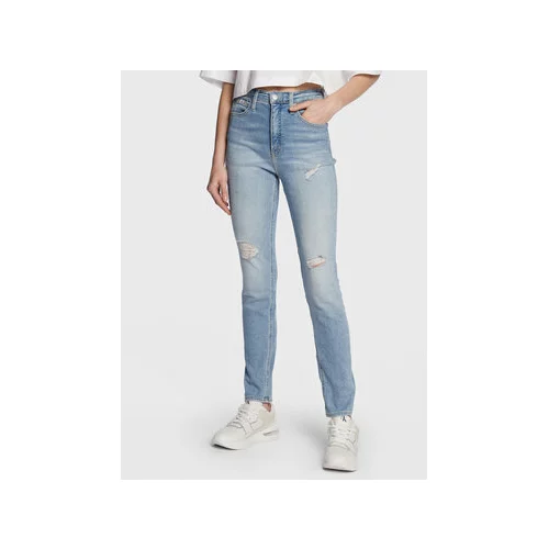 Calvin Klein Jeans Jeans hlače J20J220214 Modra Skinny Fit