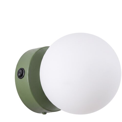 Sollux Lighting Stenska svetilka YOLI 1 zelena oliva s stikalom, (5000352079) Cene