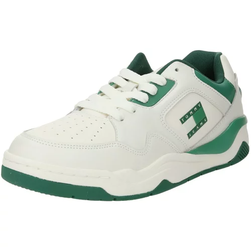 Tommy Jeans Niske tenisice zelena / bijela