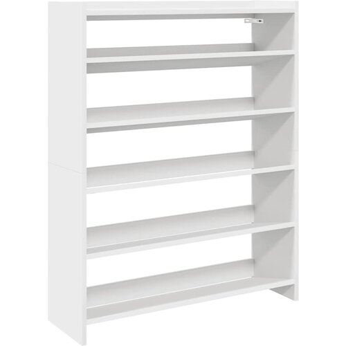 Maison Chic Regal za čevlje - Polica za čevlje bel 80x25x100 cm inženirski les, (21776220) Slike