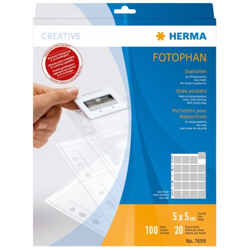Herma Slide Pockets 5x5 100 sheets clear/matt 7699 Cijene