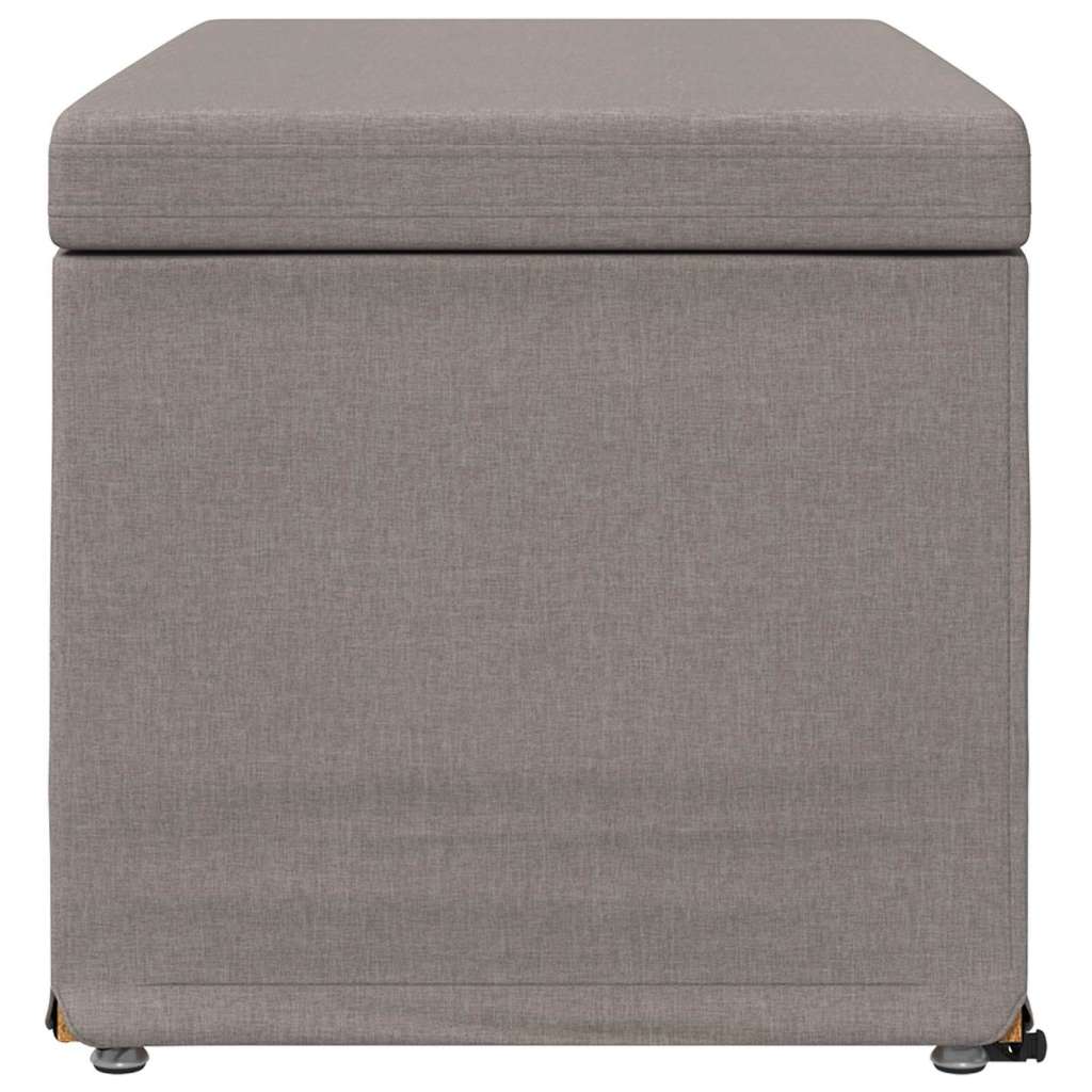  Stolica Sivo-smeđa 81 x 41 x 40 cm Tkanina i konstruirano drvo - Sivo-smeđa 80 cm tkanina Slike
