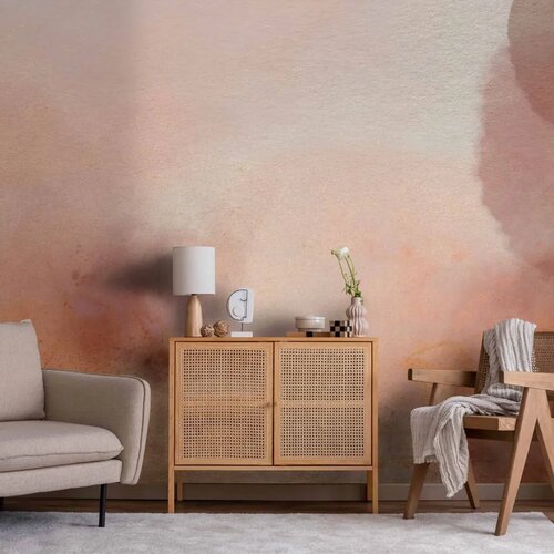  Foto tapeta - In pink clouds &ndash; soft textures in peach-pink hues 100x70 Cijene