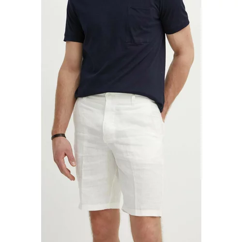 United Colors Of Benetton Lanene kratke hlače boja: bijela