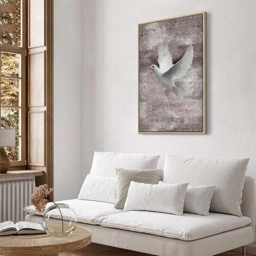  Slika - Love in Flight (1 Part) Vertical 80x120 U prirodnom drvenom okviru Slike
