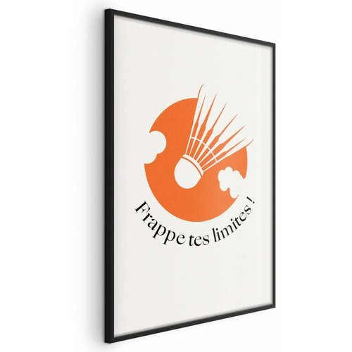  Plakat - Shuttlecock Against the Orange Sun 29.7x42 Crni okvir Cijene