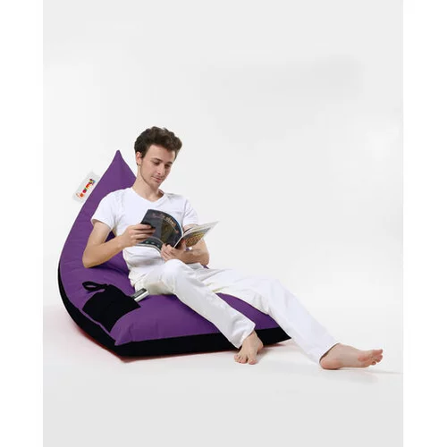 Atelier Del Sofa Pyramid Large Double Color Bed Pouf - Purple vrtna sedežna vreča, (21109019)