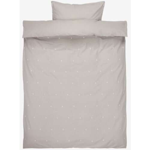 Set posteljine Ellie 140x200 svetlo siva sa vezom ( 7398680 ) Slike
