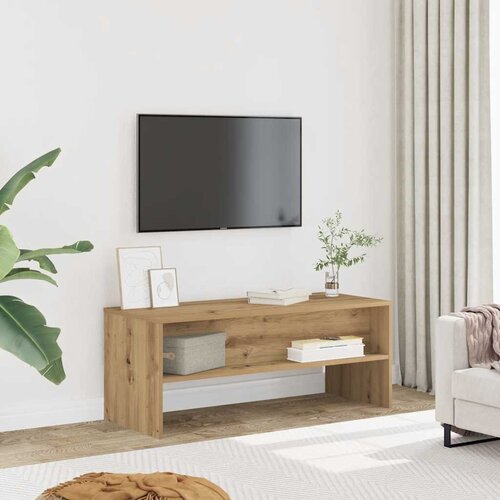 TV ormarić boja hrasta artisan 100x40x40 cm konstruirano drvo Cijene