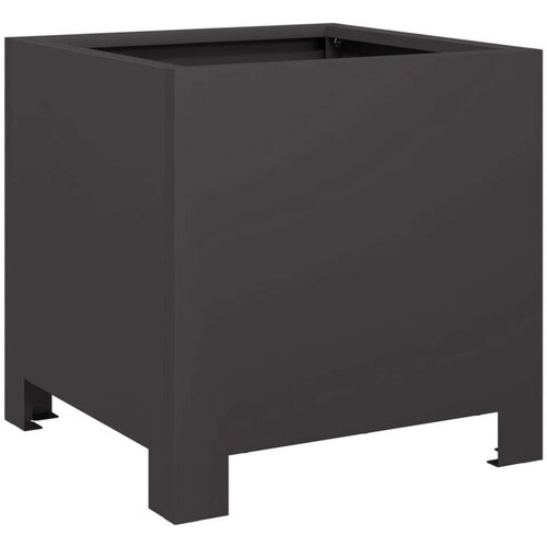 VidaXL Vrtne sadilice 2 kom crne 30x30x30 cm čelične Slike