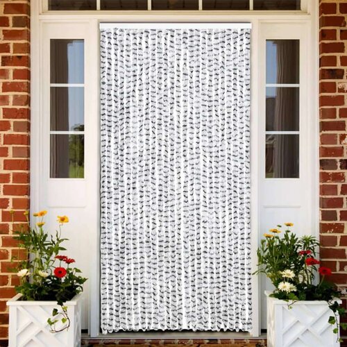 vidaXL Zastor protiv insekata svjetlosivi/tamnosivi 100 x 220 cm šenil Cene