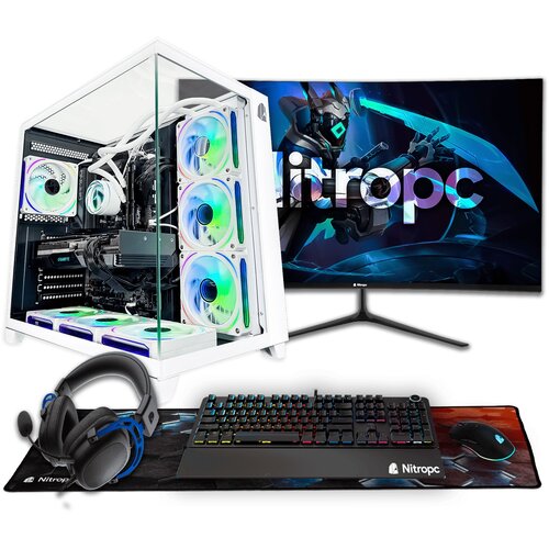 Nitropc Popoln igralni računalnik Pack Nitro Plus - Intel i9-12900KF, RTX 5070 12GB, RAM 32GB, M.2 2TB, Bela, (5000007685) Cene
