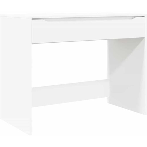  Stol s ladicama Bijeli 100 x 50 x 78 cm Konstrukcijsko drvo Slike