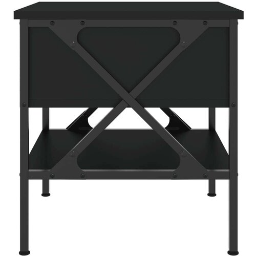 VidaXL Noćni ormarići 2 kom crni 40 x 42 x 45 cm od konstruiranog drva Slike