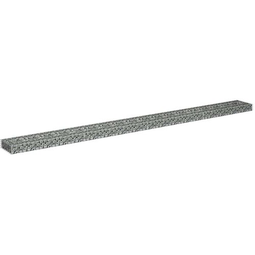 VidaXL Gabionska povi&amp;scaron;ena gredica od pocinčanog čelika 360x30x10 cm Slike