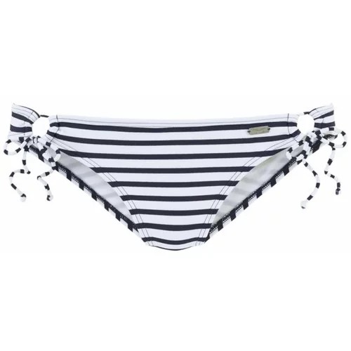 VENICE BEACH Bikini donji dio 'Summer' mornarsko plava / bijela