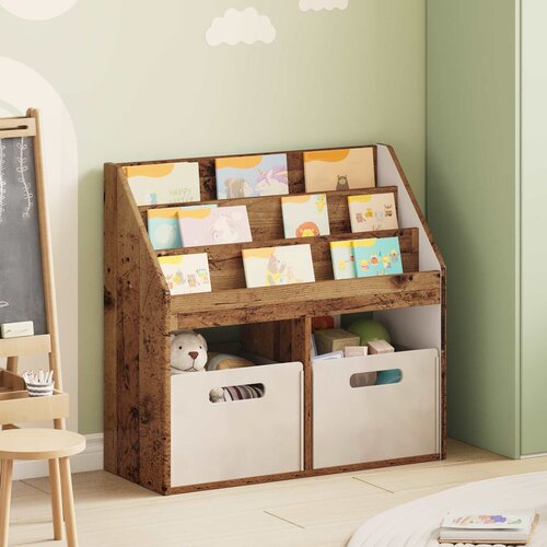  Polica za knjige za djecu Staro drvo 72,5 x 29,5 x 69 cm Slike