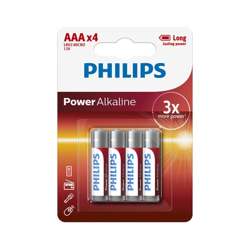 Philips LR03P4B/10 Power Alkaline AAA 4 baterije Slike